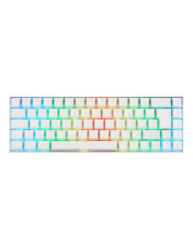 Deltaco Gaming Gam-100-W-De Klawiatura Usb + Rf Wireless + Bluetooth Qwertz Niemiecki Biały