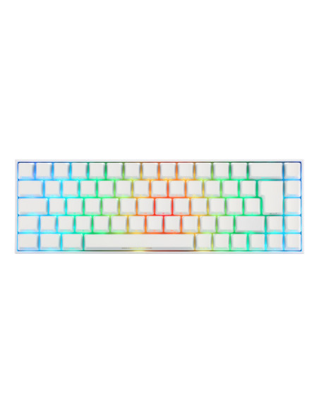 Deltaco Gaming Gam-100-W-De Klawiatura Usb + Rf Wireless + Bluetooth Qwertz Niemiecki Biały