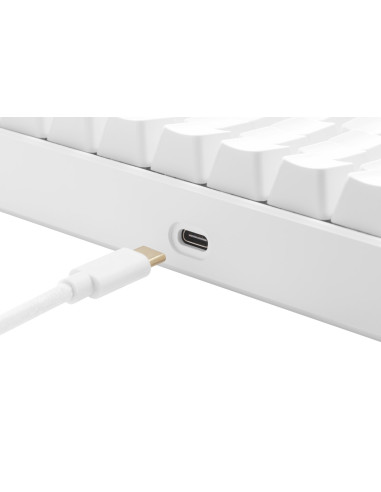 Deltaco Gaming Gam-100-W-De Klawiatura Usb + Rf Wireless + Bluetooth Qwertz Niemiecki Biały