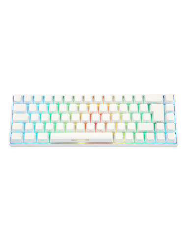 Deltaco Gaming Gam-100-W-De Klawiatura Usb + Rf Wireless + Bluetooth Qwertz Niemiecki Biały