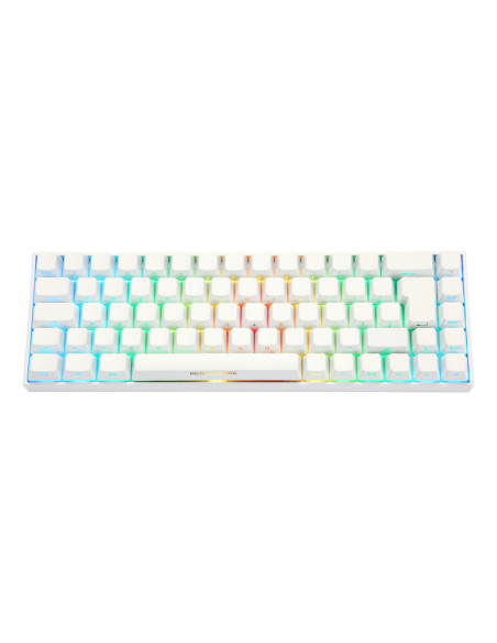 Deltaco Gaming Gam-100-W-De Klawiatura Usb + Rf Wireless + Bluetooth Qwertz Niemiecki Biały