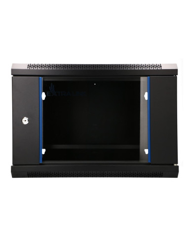 Extralink Lite 6U 530X400 Wall-Mounted Rackmount Cabinet Black Stojak Wolnostojący/Ścienny/Podłogowy Czarny