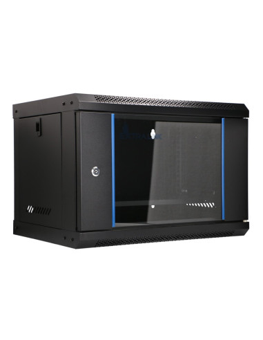 Extralink Lite 6U 530X400 Wall-Mounted Rackmount Cabinet Black Stojak Wolnostojący/Ścienny/Podłogowy Czarny