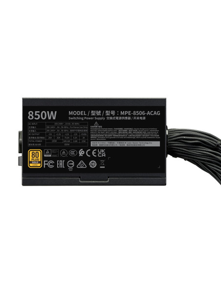 Cooler Master Mwe Gold 850 V3 Moduł Zasilaczy 850 W 24-Pin Atx Atx Czarny