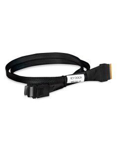 Kabel Wewnętrzny Sas Icy Dock Mb206L-B - 8I Slim Sas (Sff-8654) (M) Do 4I Oculink (Sff-8611) - 50Cm - Do Tougharmor Mb699Vp-B V2
