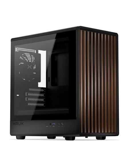 Obudowa Krux Helio M-Atx, Z Oknem, Bez Zasilacza, Czarna