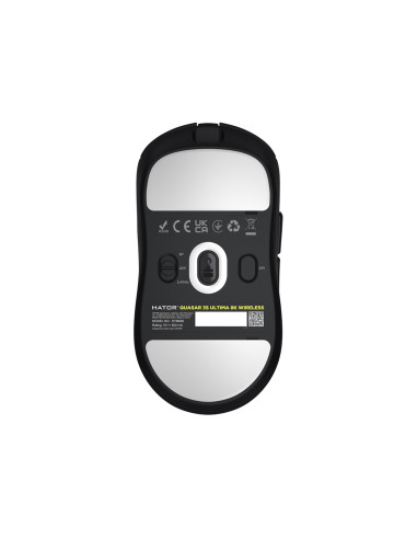 Hator Quasar 3S Ultima 8K Wireless Myszka Gaming Po Prawej Stronie Rf Wireless + Bluetooth + Usb Type-C Optyczny 30000 Dpi