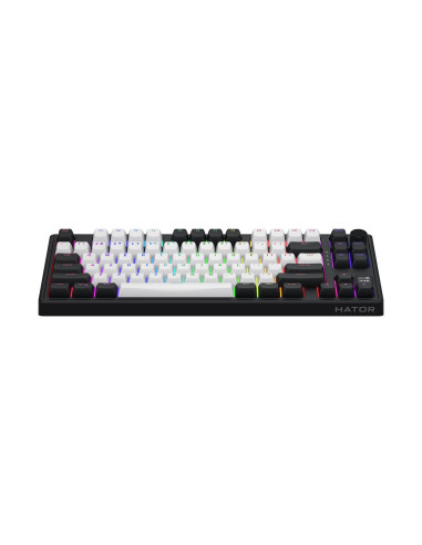 Hator Skyfall 80 Mag Ultima 8K Wireless Klawiatura Gaming Usb + Rf Wireless + Bluetooth Qwerty Us English Czarny, Biały