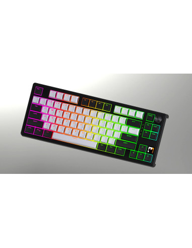 Hator Skyfall 80 Mag Ultima 8K Wireless Klawiatura Gaming Usb + Rf Wireless + Bluetooth Qwerty Us English Czarny, Biały