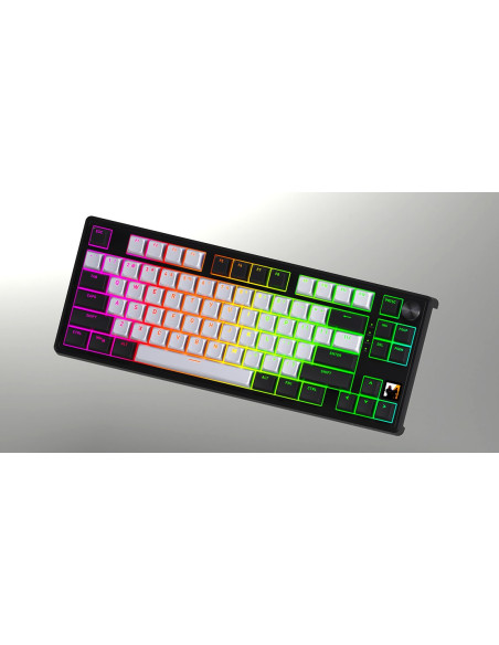 Hator Skyfall 80 Mag Ultima 8K Wireless Klawiatura Gaming Usb + Rf Wireless + Bluetooth Qwerty Us English Czarny, Biały