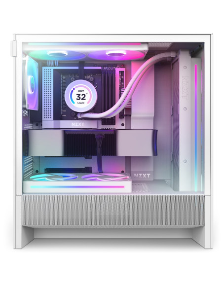 Nzxt Obudowa H5 Flow Rgb Midi Tower Z Oknem Biała