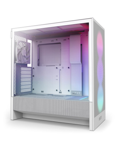 Nzxt Obudowa H5 Flow Rgb Midi Tower Z Oknem Biała