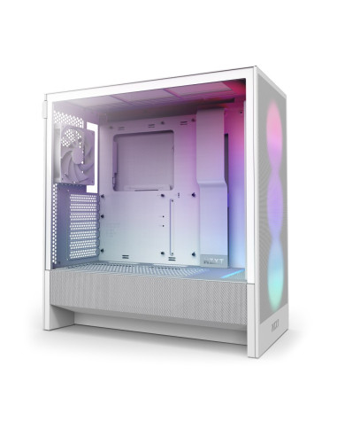 Nzxt Obudowa H5 Flow Rgb Midi Tower Z Oknem Biała
