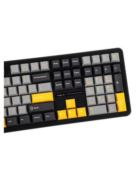 Klawiatura Gasket F108 Gray+Orange+Deep Gray Volcano Switch Rgb Aula