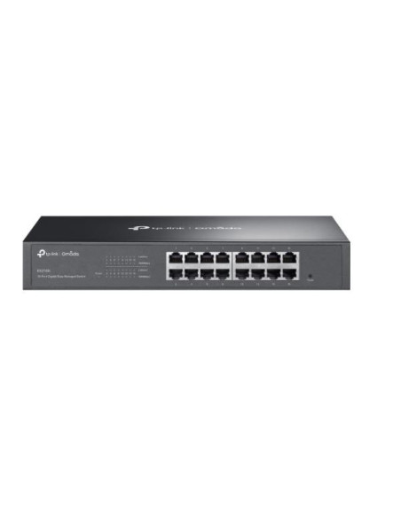 Tp-Link Omada Es216G Łącza Sieciowe Zarządzany L2 Gigabit Ethernet (10/100/1000) Czarny
