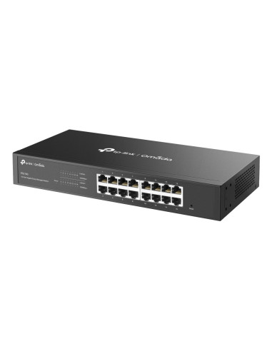Tp-Link Omada Es216G Łącza Sieciowe Zarządzany L2 Gigabit Ethernet (10/100/1000) Czarny