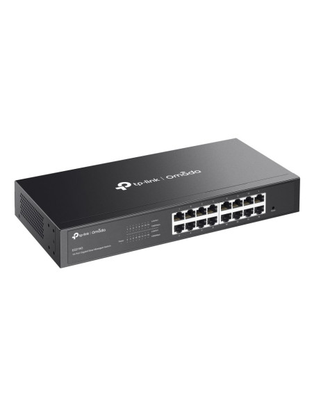 Tp-Link Omada Es216G Łącza Sieciowe Zarządzany L2 Gigabit Ethernet (10/100/1000) Czarny