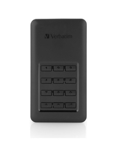 Dysk Ssd Zewnętrzny Verbatim Store 'N' Go Portable 256Gb Usb 3.0 Type-C Z Klawiaturą Czarny