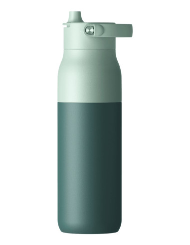 Larq Bottle Purevis 2 - Inteligentna, Samoczyszcząca Butelka Filtrująca, Światło Uv-C 1L (Eucalyptus Green)