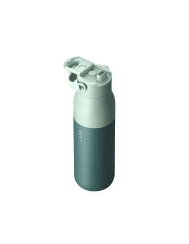 Larq Bottle Purevis 2 - Inteligentna, Samoczyszcząca Butelka Filtrująca, Światło Uv-C 1L (Eucalyptus Green)