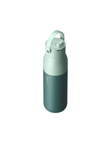 Larq Bottle Purevis 2 - Inteligentna, Samoczyszcząca Butelka Filtrująca, Światło Uv-C 1L (Eucalyptus Green)
