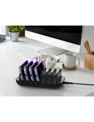 Conceptronic Ładowarka 7Port 7Xusb-C Multi 160Wpd3.0 Bk