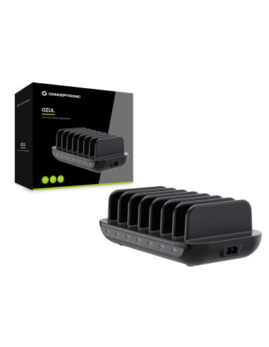 Conceptronic Ładowarka 7Port 7Xusb-C Multi 160Wpd3.0 Bk
