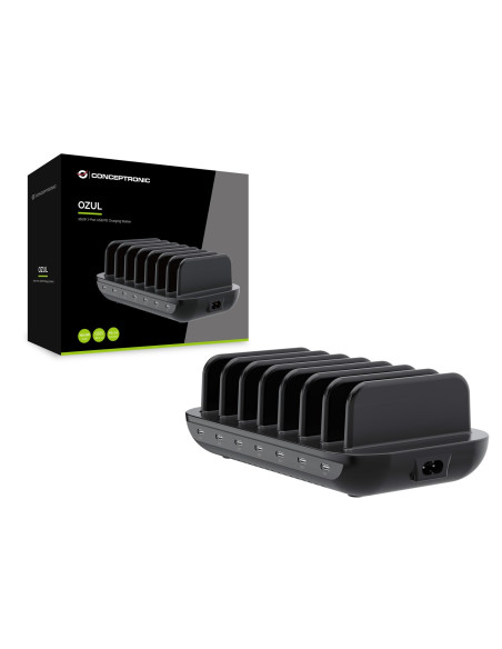 Conceptronic Ładowarka 7Port 7Xusb-C Multi 160Wpd3.0 Bk