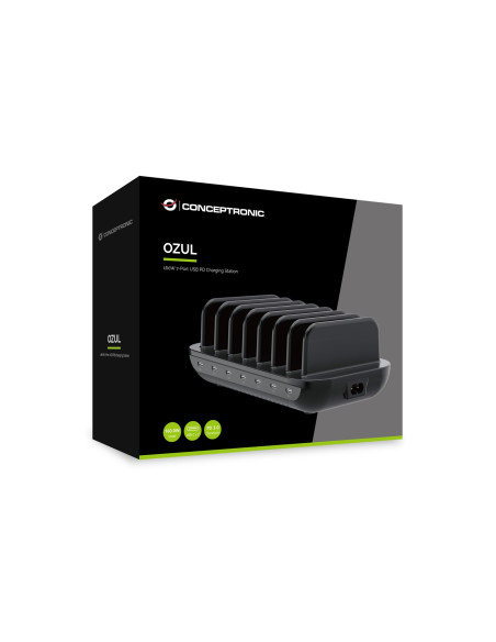 Conceptronic Ładowarka 7Port 7Xusb-C Multi 160Wpd3.0 Bk
