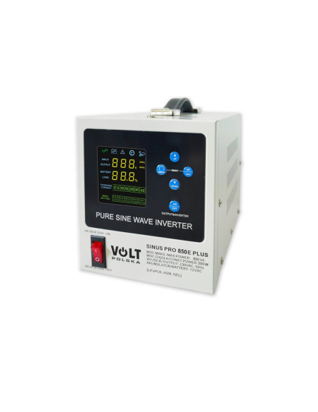 Przetwornica Volt Polska Sinuspro 850E Plus 2/230V (500/850W) [Agm, Gel, Lifepo4]
