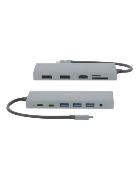 Mobilis 020028 Stacja Dokująca Przewodowa Usb 3.2 Gen 1 (3.1 Gen 1) Type-C Szary