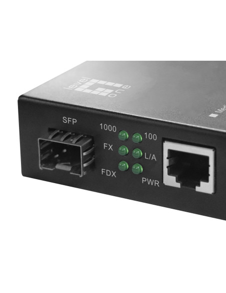 Levelone Gb Konwerter Rj45- Sfp 1Gbps Poe Pse 30W