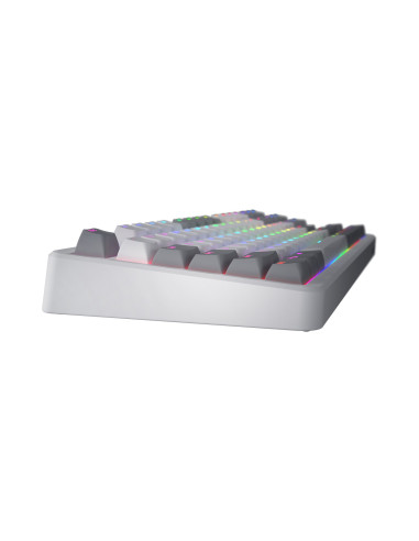 Hator Rockfall 3 Tkl Wireless Klawiatura Uniwersalne Usb + Rf Wireless + Bluetooth Qwerty Angielski Biały