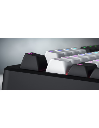 Hator Rockfall 3 Tkl Wireless Klawiatura Uniwersalne Usb + Rf Wireless + Bluetooth Qwerty Angielski Biały