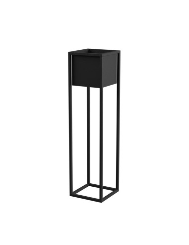 Flower Pot Cover Nantes L Black 23X23X90