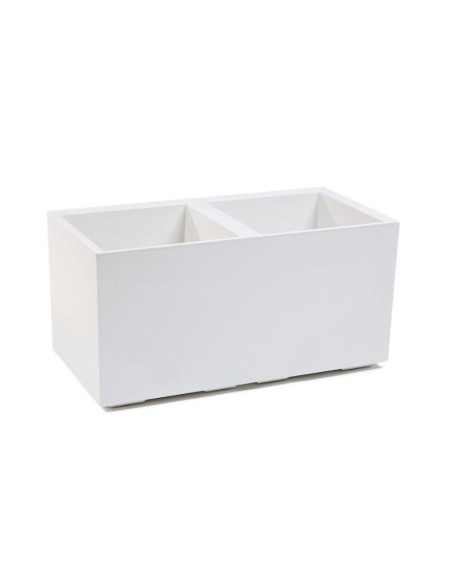 Flowerpot Plastic Karo 80X40X40Cm Cream