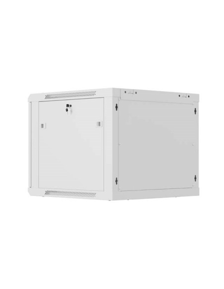 Lanberg Szafa Instalacyjna Rack Wisząca 19" 9U 600X600 Szara Drzwi Perforowane (Flat Pack)