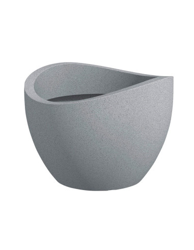 Flowerpot Plastic 250/50 Stony Grey D50