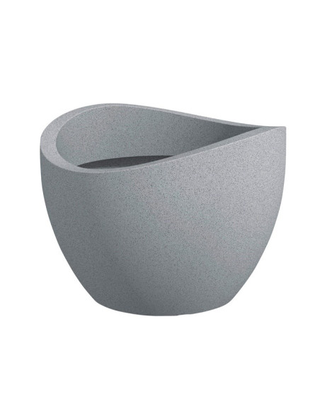 Flowerpot Plastic 250/50 Stony Grey D50