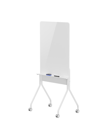 Mobilna Tablica Suchościeralna Ergo Office, Orientacja Pionowa, Biała, Jednostronna, Z Półką, Wymiary Tablicy 1190X790Mm, Er-305
