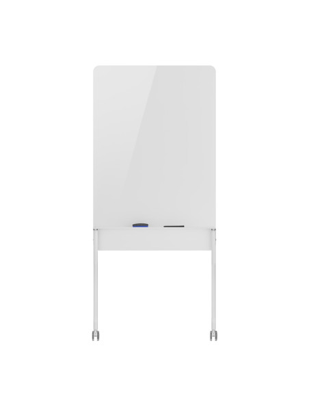 Mobilna Tablica Suchościeralna Ergo Office, Orientacja Pionowa, Biała, Jednostronna, Z Półką, Wymiary Tablicy 1190X790Mm, Er-305