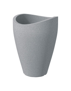 Flowerpot Plastic 254/54 Stony Grey D54