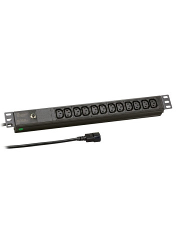 Efb Elektronik Ek631Cc.1 Rozdzielacz Zasilania Pdu 12 X Gniazdo Sieciowe 1U Czarny