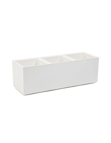 Flowerpot Plastic Karo 90X30X30Cm Cream