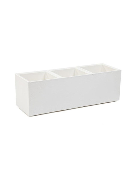 Flowerpot Plastic Karo 90X30X30Cm Cream