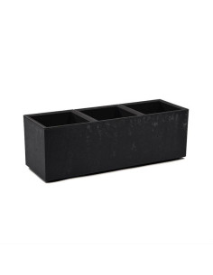 Flowerpot Plastic Karo 90X30X30Cm Black