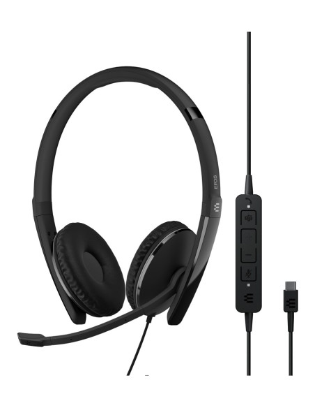 Epos Adapt 160T Anc Usb-C Ohraufliegendes, Binaurales Usb-C-Headset Mit Anc, Kabelgebunden, Ms Teams Cert.