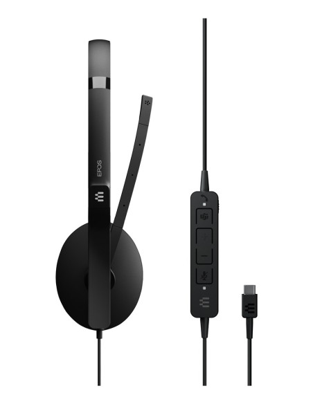 Epos Adapt 160T Anc Usb-C Ohraufliegendes, Binaurales Usb-C-Headset Mit Anc, Kabelgebunden, Ms Teams Cert.