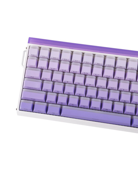 Klawiatura Gasket Hero84 He White+Purple+Gradient+Light Jadeking Switch Rgb Aula