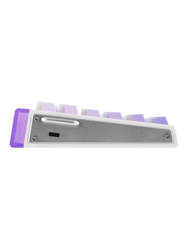Klawiatura Gasket Hero84 He White+Purple+Gradient+Light Jadeking Switch Rgb Aula